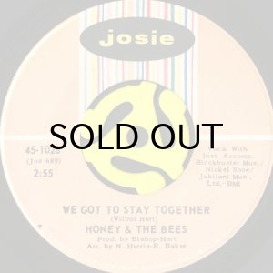 画像1: HONEY & THE BEES / WE GOT TO STAY TOGETHER b/w HELP ME (GET OVER MY USED TO BE LOVER) (45's) (1)