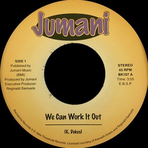 画像1: JUMANI / WE CAN WORK IT OUT b/w GIVE ME YOUR LOVE (45's) (1)