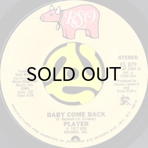 画像1: PLAYER / BABY COME BACK (45's) (1)