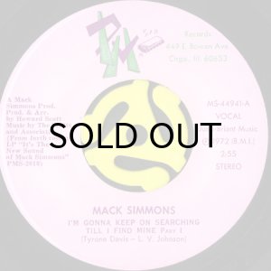 画像1: MACK SIMMONS / I'M GONNA KEEP ON SEARCHING TILL I FIND MINE (45's) (1)