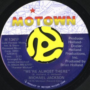 画像1: MICHAEL JACKSON / WE'RE ALMOST THERE (45's) (1)