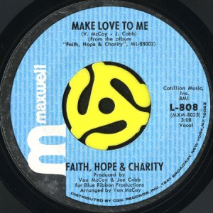 画像2: FAITH HOPE & CHARITY / BABY DON'T TAKE YOUR LOVE (45's) (2)