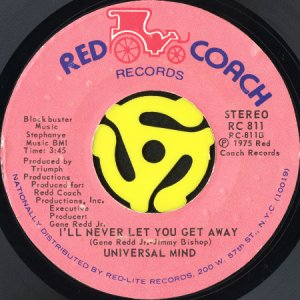画像2: UNIVERSAL MIND / REACH OUT FOR ME b/w I'LL NEVER LET YOU GET AWAY (45's) (2)