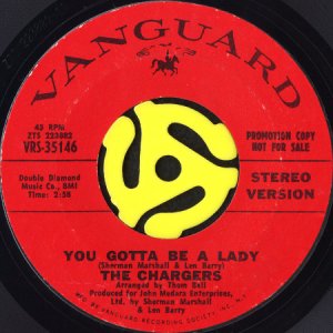 画像2: THE CHARGERS / YOU GOTTA BE A LADY (45's) (WHITE PROMO) (2)