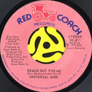 画像1: UNIVERSAL MIND / REACH OUT FOR ME b/w I'LL NEVER LET YOU GET AWAY (45's) (1)