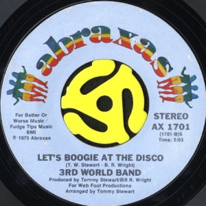 画像2: 3RD WORLD BAND / DISCO HOP b/w LET'S BOOGIE AT THE DISCO (45's) (2)
