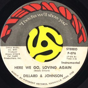 画像2: DILLARD & JOHNSON / HERE WE GO, LOVING AGAIN (45's) (PIEDMONT) (2)