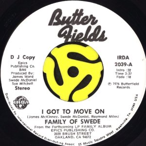 画像2: FAMILY OF SWEDE / I GOT TO MOVE ON (45's) (WHITE PROMO) (2)