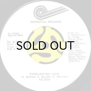 画像2: FELICIA / EVERLASTING LOVE (45's) (WHITE PROMO) (2)