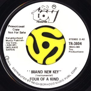 画像2: FOUR OF A KIND / BRAND NEW KEY (45's) (WHITE PROMO) (2)