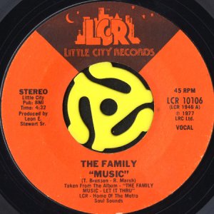 画像1: THE FAMILY / MUSIC b/w MY SONG TO YOU (45's) (1)