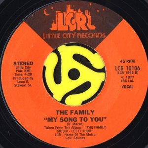画像2: THE FAMILY / MUSIC b/w MY SONG TO YOU (45's) (2)