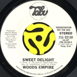 画像1: WOODS EMPIRE / SWEET DELIGHT (45's) (WHITE PROMO) (1)