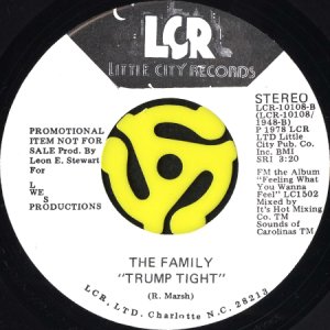画像2: THE FAMILY / FEELING WHAT YOU WANNA FEEL b/w TRUMP TIGHT (45's) (WHITE PROMO) (2)