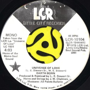 画像1: EARTH BORN / UNIVERSE OF LOVE (45's) (WHITE PROMO) (1)