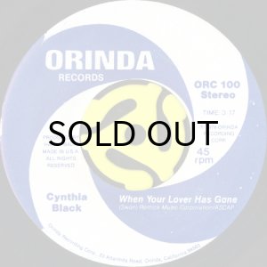 画像1: CYNTHIA BLACK / WHEN YOUR LOVER HAS GONE (45's) (1)