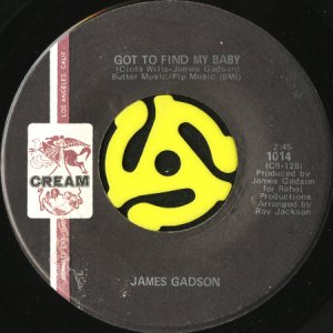 画像2: JAMES GADSON / LET THE FEELING BELONG b/w GOT TO FIND MY BABY (45's) (VINYL PRESS) (2)