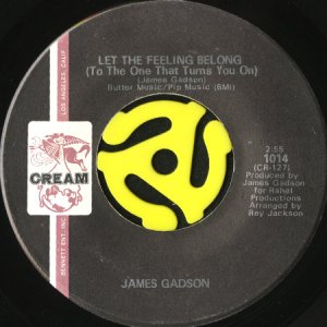 画像1: JAMES GADSON / LET THE FEELING BELONG b/w GOT TO FIND MY BABY (45's) (VINYL PRESS) (1)