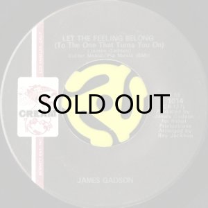 画像1: JAMES GADSON / LET THE FEELING BELONG b/w GOT TO FIND MY BABY (45's) (VINYL PRESS) (1)
