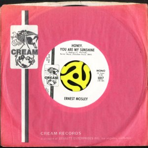画像3: ERNEST MOSLEY / HONEY, YOU ARE MY SUNSHINE (45's) (WHITE PROMO) (3)