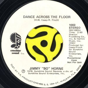 画像1: JIMMY BO HORNE / DANCE ACROSS THE FLOOR (45's) (WHITE PROMO) (1)