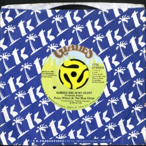 画像3: RUBY WILSON & THE BLUE CHIPS / NUMBER ONE IN MY HEART (45's) (3)