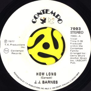 画像1: J.J. BARNES / HOW LONG (45's) (1)