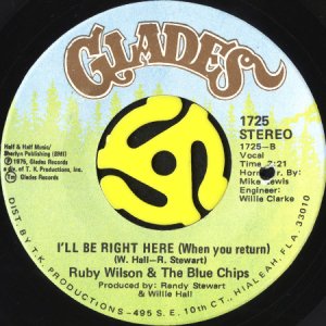 画像2: RUBY WILSON & THE BLUE CHIPS / NUMBER ONE IN MY HEART (45's) (2)