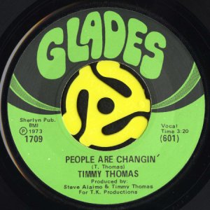 画像1: TIMMY THOMAS / PEOPLE ARE CHANGIN' b/w RAINBOW POWER (45's) (1)