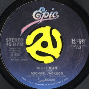 画像1: MICHAEL JACKSON / BILLIE JEAN (45's) (1)