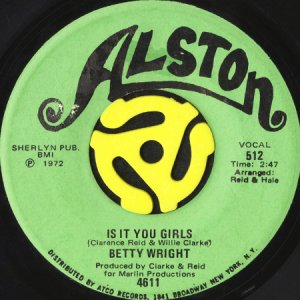 画像1: BETTY WRIGHT / IS IT YOU GIRLS b/w CRYIN' IN MY SLEEP (45's) (1)