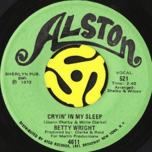 画像2: BETTY WRIGHT / IS IT YOU GIRLS b/w CRYIN' IN MY SLEEP (45's) (2)