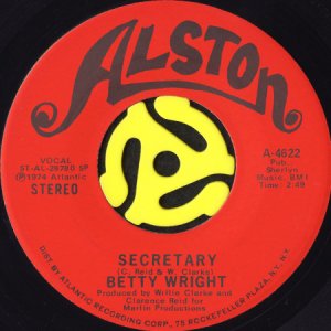 画像1: BETTY WRIGHT / SECRETARY b/w VALUE YOUR LOVE (45's) (1)