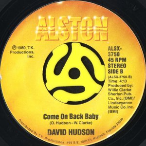 画像2: DAVID HUDSON / HONEY, HONEY b/w COME ON BACK BABY (45's) (2)