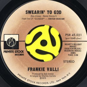 画像1: FRANKIE VALLI / SWEARIN' TO GOD (45's) (1)