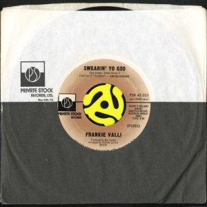 画像3: FRANKIE VALLI / SWEARIN' TO GOD (45's) (3)