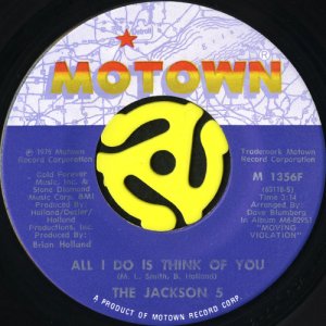 画像1: THE JACKSON 5 / ALL I DO IS THINK OF YOU (45's) (1)