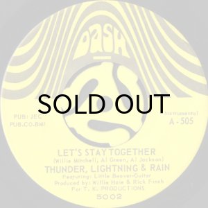画像1: THUNDER, LIGHTNING & RAIN / LET'S STAY TOGETHER b/w BLUES FOR MAMA (45's) (1)