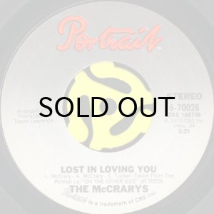画像1: THE McCRARYS / LOST IN LOVING YOU b/w YOUR SMILING FACE (45's) (1)