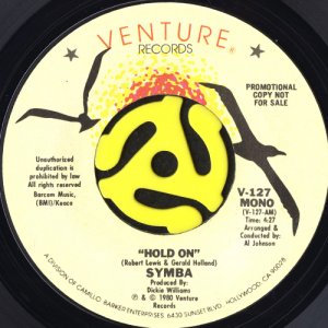 画像1: SYMBA / HOLD ON (45's) (PROMO) (1)