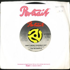 画像3: THE McCRARYS / DON'T WEAR YOURSELF OUT (45's) (3)