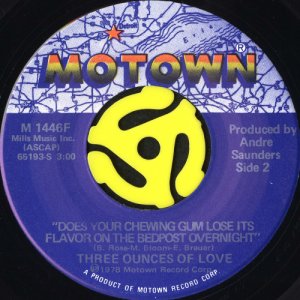 画像2: THREE OUNCES OF LOVE / GIVE ME SOME FEELING (45's) (2)