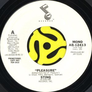 画像1: STING / PLEASURE (45's) (WHITE PROMO) (1)