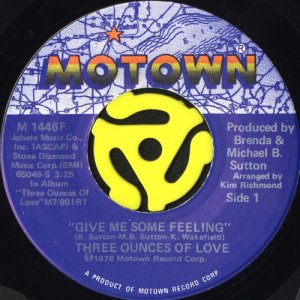 画像1: THREE OUNCES OF LOVE / GIVE ME SOME FEELING (45's) (1)