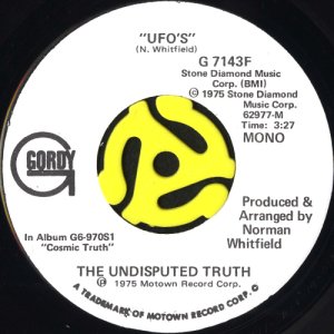 画像1: THE UNDISPUTED TRUTH / UFO'S (45's) (WHITE PROMO) (1)