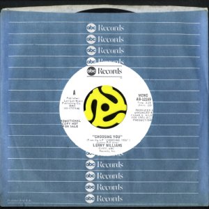 画像3: LENNY WILLIAMS / CHOOSING YOU (45's) (WHITE PROMO) (3)