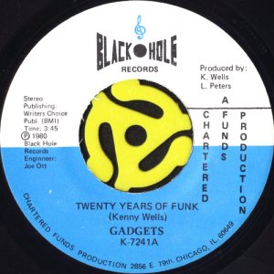 画像1: GADGETS / TWENTY YEARS OF FUNK b/w THE LAND OF OPPORTUNITY (45's) (1)