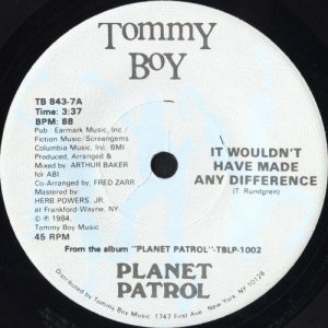画像2: PLANET PATROL / I DIDN'T KNOW I LOVED YOU (TIL I SAW YOU ROCK AND ROLL) (45's) (2)