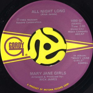 画像1: MARY JANE GIRLS / ALL NIGHT LONG (45's) (1)