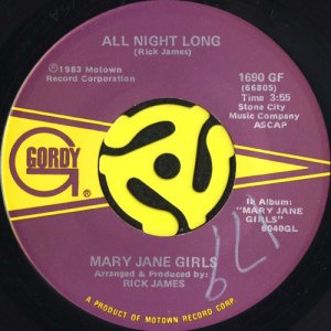 画像3: MARY JANE GIRLS / ALL NIGHT LONG (45's) (3)